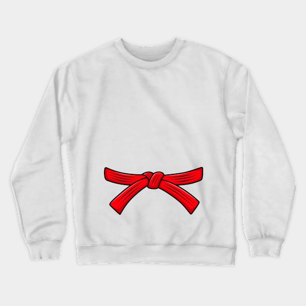 Judo belt red belt Judo, 9th Dan Obi, Jiu-Jitsu, Aikido Crewneck Sweatshirt by LaundryFactory